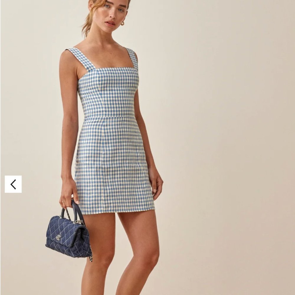 Reformation Brigitte Linen Dress